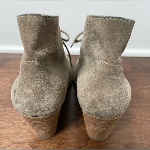 Madewell 1937 Footwear Taupe Tan Suede Ankle Booties Size 9.5 - Picture 5 of 12